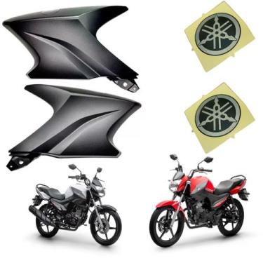 Imagem de Par Aba Tanque Ybr Factor 125 150 + Adesivo Original Yamaha