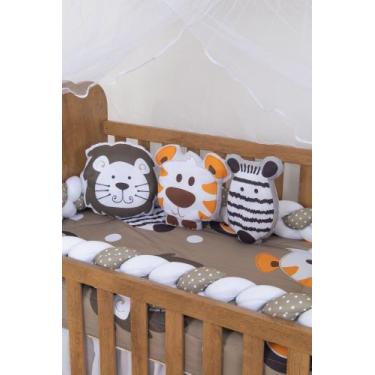Imagem de Trio de Almofadas Decorativa Infantil Menino para Bebe - Zan Baby, Tra