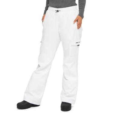 Imagem de Arctix Calça cargo feminina de neve com forro de lã Lumi, Branco, M