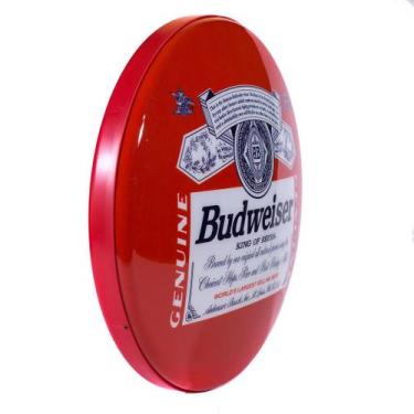 Imagem de Luminoso de Parede Cerveja Budweiser Rótulo Retrô Vintage Bar, Garagem