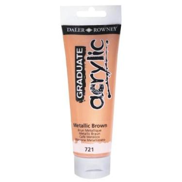Imagem de Tinta Acrílica Graduate 120ml Marrom Met. 721 Daler Rowney - DALER & R