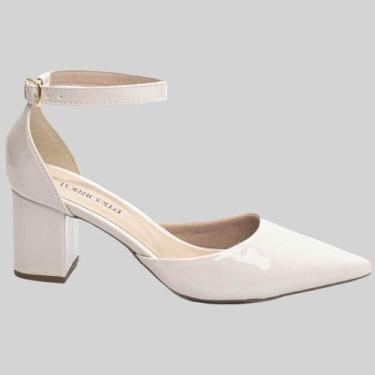 Imagem de Sapato Scarpin Feminino Off White TORRICELLA - 606B, 35, Off white