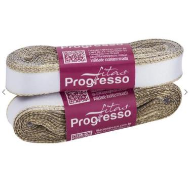 Imagem de Fita de Cetim 15 mm COR 201 Branco Natal 10 mt Fitas Progresso - Inspi