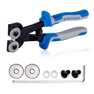 Imagem de SPEEDWOX Alicate de azulejo de 20 cm Rodas de pontuação de carboneto de tungstênio de alta resistência resistentes com rodas de corte de substituição, chave sextavada, arruela de parafuso, cortadores