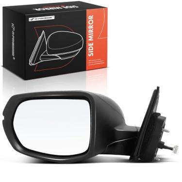 Imagem de A-Premium Espelho retrovisor elétrico do lado do motorista - compatível com Honda HR-V HRV 2016 - Espelho retrovisor externo preto dobrável manual aquecido com seta - Substituição # 76258T7W309