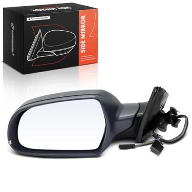Imagem de A-Premium Espelho retrovisor elétrico do lado do motorista - compatível com Audi A4/A4 Quattro/S4 2010-2011 - Espelho retrovisor externo preto dobrável manual aquecido com seta - Substituição #