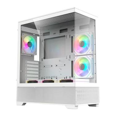 Imagem de Gabinete Gamer Acegeek Cruiser L460 | Mid-Tower | Lateral de Vidro | Branco | AG-CRUISER-L460-WH