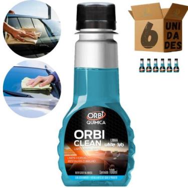 Imagem de Kit 6 Limpa Parabrisa Orbi Clean. Limpa Vidros Remove Gordura E Mancha