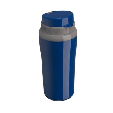 Imagem de Copo Térmico Miami Azul Academia 650ml Parede Dupla Unitermi