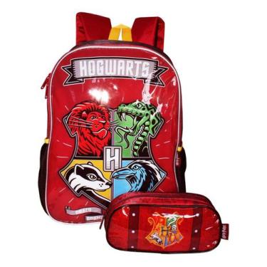 Imagem de Kit Mochila Harry Potter Filme Meninos Costas Escolar Lançam - Luxcel,