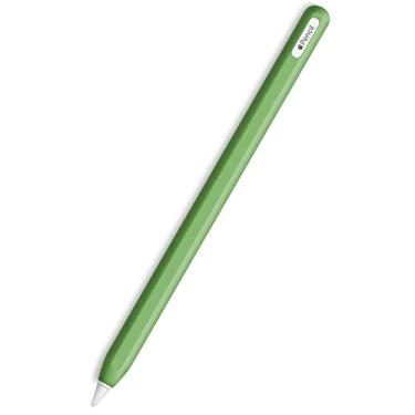 Imagem de Capa fina de silicone macio compatível apenas com Apple Pencil 2ª geração, capa protetora para iPad Apple Pencil 2ª geração (verde)