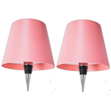 Imagem de GZKPL Kit de 2 lâmpadas de garrafa sem fio, lâmpada de LED recarregável para garrafas, abajur, luz de licor, luminária de mesa com 3 cores reguláveis ao toque para qualquer garrafa, bar, restaurante,