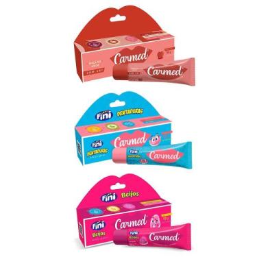 Imagem de Kit 3 Carmed Labial Fini Beijos + Dentadura + Maça do Amor 10g