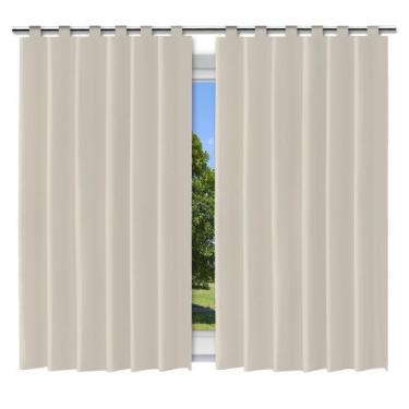 Imagem de Cortina Blackout Bege - 280x220cm - c/ alça  ENVIO IMEDIATO - Online