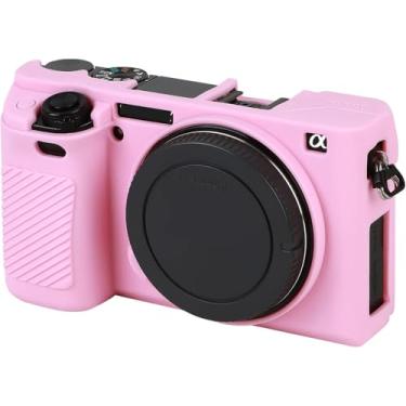 Imagem de Capa para câmera Sony Alpha A5000, capa protetora de silicone macio, capa de borracha para câmera Sony Alpha A5000 ILCE-5000 Digital SLR bolsa rosa