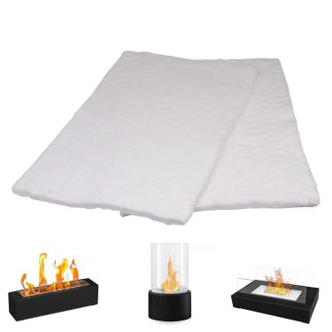 Imagem de 2 unidades de pavio de lã de cerâmica para lareira de mesa para prolongar o tempo de queima, esponja de lareira de mesa, núcleo de algodão para lareiras com álcool e bioetanol