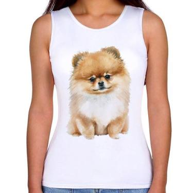 Imagem de Regata Feminina Cachorro Spitz Alemão Lulu da pomerânia - Foca na Moda