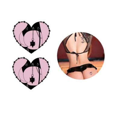 Imagem de Tatuagem temporária coração dominadora dominatrix modelo - 3i