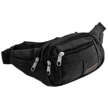 Imagem de Pochete De Lona Bolsa De Cintura Prática 4 Compartimentos - Yepp