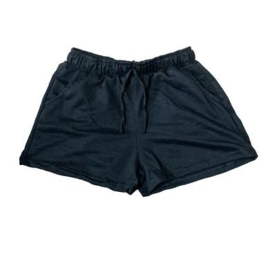 Imagem de Short Feminino Moletom Moletinho Shortinho Soltinho Confortável Algodã