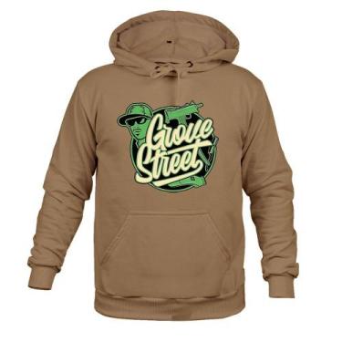 Imagem de Moletom 100% Algodão Canguru Grove - Surprass, Bege, GG