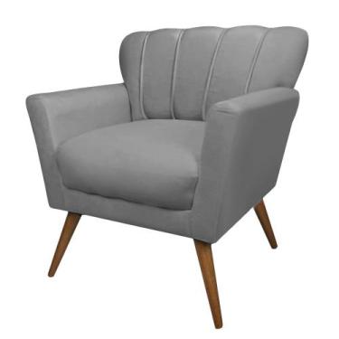 Imagem de Poltrona Decorativa Estofada Sala de Estar Escritório Quarto Leitura P