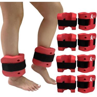 Imagem de Kit 4 Pares de Caneleiras de Hidroginástica Em EVA Peso 2 à 3kg DF4031