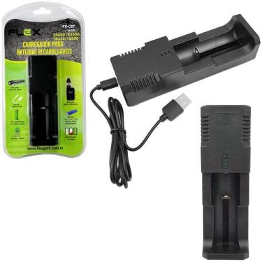 Imagem de Carregador para baterias 26650/22650/18650/18500 3,7/4,2/4,35v flex go
