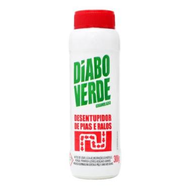 Imagem de Kit 6PC Desentupidor de Pia E Ralo Diabo Verde Granulado 300g Nobel