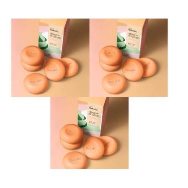 Imagem de Kit 3 sabonete Manga rosa e água de coco - Total 15 unidades - Vegano 