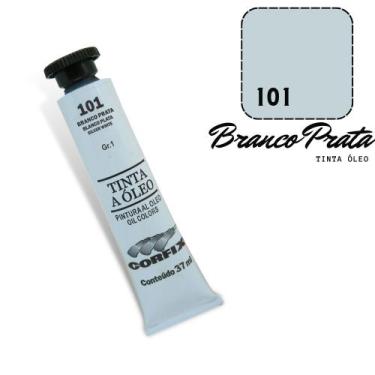 Imagem de Tinta Óleo 37ml G1 101 Branco Prata Corfix