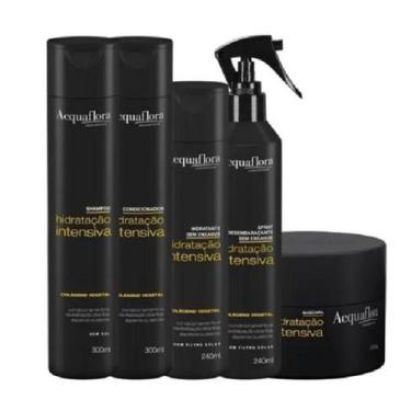 Imagem de Acquaflora Hidratação Intensiva Shampoo+Cond 300ml+Masc 250ml+Hidrat. 