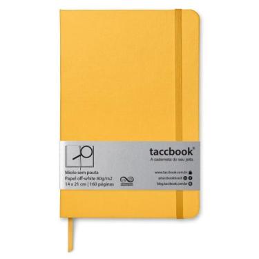 Imagem de Caderno Sem pauta taccbook Amarelo ouro 14x21 Ríg.