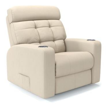 Imagem de Poltrona do Papai Reclinável Elétrica Em Couro Bovino Com Massagem Mod