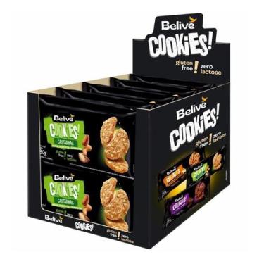Imagem de Cookies Belive Zero Lactose e Glúten Castanhas 10 pcts de 80g cada