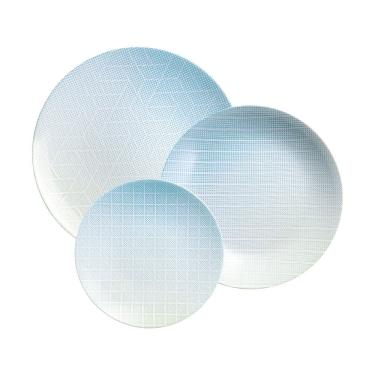 Imagem de Jogo de Pratos Tramontina Polaris 12 Peças em Porcelana Decorada