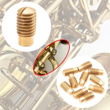 Imagem de 10 peças de parafusos de ajuste de saxofone Yootones M5 para acessórios de saxofone soprano tenor alto