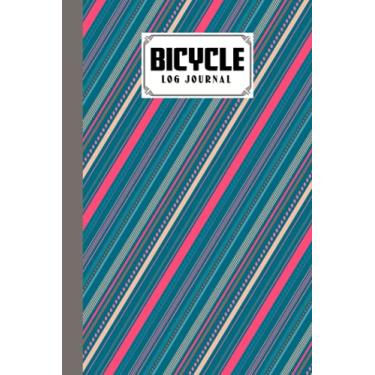 Imagem de Bicycle Log Journal: Cycling Logbook diagonal Cover, Bike Riding, Bicycle Lovers, Log Book to keep track of daily Biking Training | 120 Pages, Size 6" x 9" | by Friedemann Herold