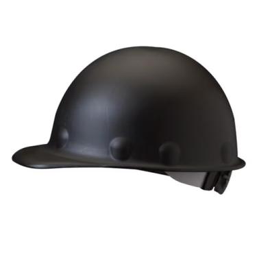 Imagem de Fibre-Metal by Honeywell P2AQRW11A000 Super Eight Fiber Glass Cap Style Ratchet Hard Hat with Quick-Lok, Black