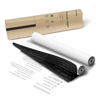 Imagem de PeriPage Papel de transferência para impressora térmica, 21 x 28 cm, impressão permanente, 100 folhas, 2 rolos, papel térmico multiuso para impressora térmica, compatível com A40, P80, M832, M834,