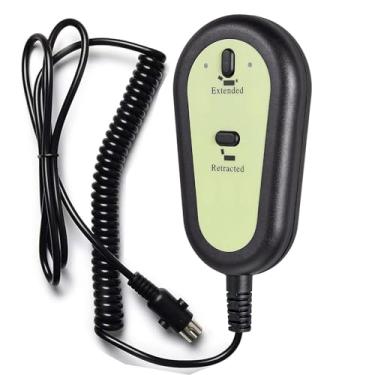 Imagem de SZAWINLI Controlador de controle manual reclinável elétrico remoto de 2 botões, substituição de plugue reto fixo de 5 pinos Okin Limoss Dewert Power Reclinável, cadeira preguiçosa