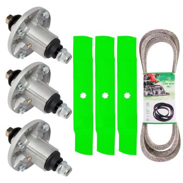 Imagem de SCBHWJ Kit de reconstrução de deck para modelos de deck John Dee re 122 cm D140 D160 D150 LA145 LA165 LA155 D155 X140 X165 3 eixos GY21098 GY20867 AUC15811 3 Incluídos Lâmina GY2088 52 1/5.1 cm x