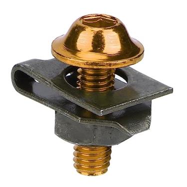 Imagem de KIT DE PARAFUSO DO CORPO DA CARENAGEM DA MOTOCICLETA PARAFUSO SPIRE SPEED FASTENER CLIP PORCA UNIVERSAL Resistente PARAFUSOS M5 BRILHANTES [MOTOCICLETA BICICLETAS SCOOTERS] OURO