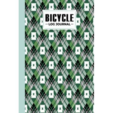 Imagem de Bicycle Log Journal: Cycling Logbook diagonal Cover, Bike Riding, Bicycle Lovers, Log Book to keep track of daily Biking Training | 120 Pages, Size 6" x 9" | by Rosina Ford