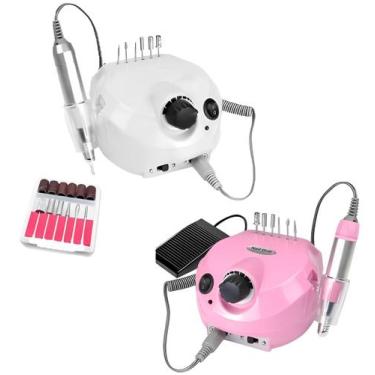 Imagem de Lixadeira Motor Unha Lixa Porquinho Elétrico Nails Polimento - Vijoli