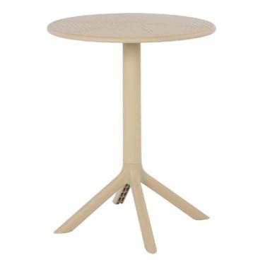 Imagem de Mesa de Jantar Redonda Área Externa Drops Rivatti 60 cm (largura) Polipropileno Fendi 75 cm (altura)