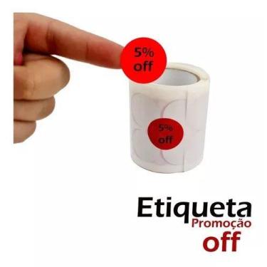 Imagem de Etiquetas Vermelha Off De 5 A 70 Envio Hoje - Etiquetas express, 25%