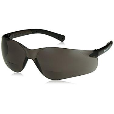 Imagem de (2.0 Diopter) - Crews BKH20G BearKat Magnifier Polycarbonate 2.0 Diopter Grey Lens Safety Glasses with Non-Slip Hybrid Black Temple Sleeve