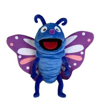 Imagem de Fantoche de Mão Insetos de Pelúcia, Brinquedos de Pelúcia, Acessório Educacional, Desenvolvimento Cognitivo (Borboleta)