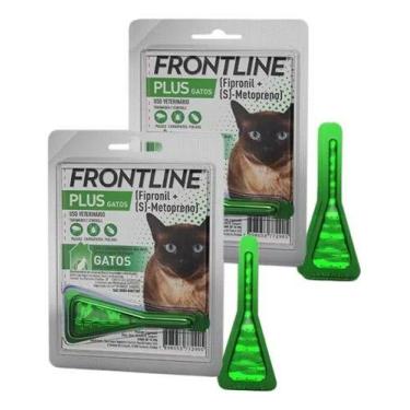 Imagem de 2 Frontline Plus Para Gatos Antipulgas E Carrapatos Kit